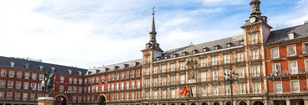 Marktplatz am Rathaus in Madrid